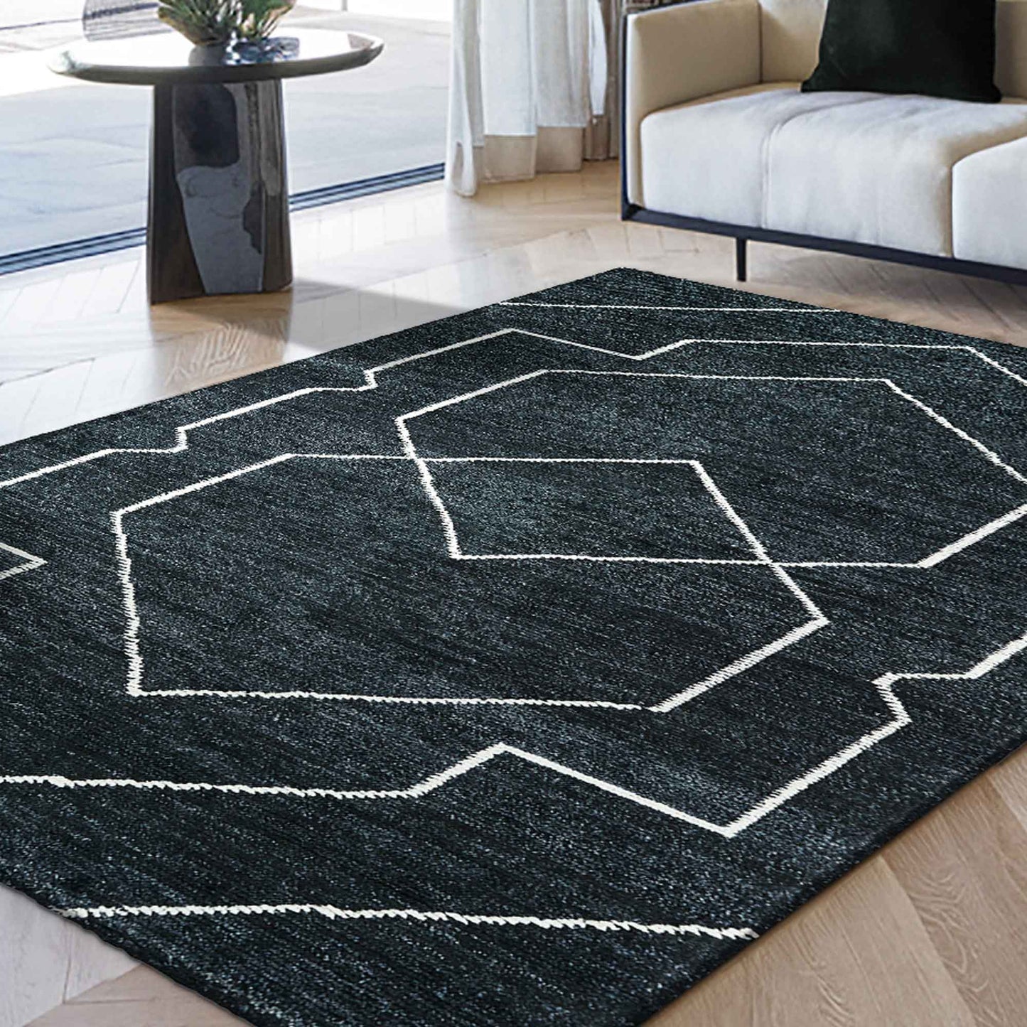 Zenya Hand Knotted Bamboo Silk Rug