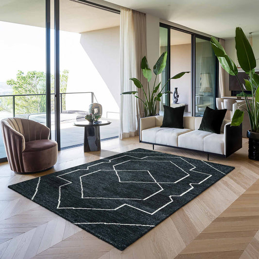 Zenya Hand Knotted Bamboo Silk Rug