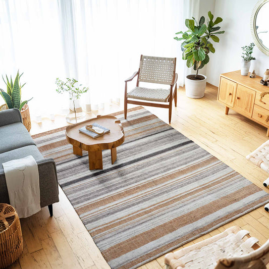 Piyusa Flatweave Wool Jute Rug