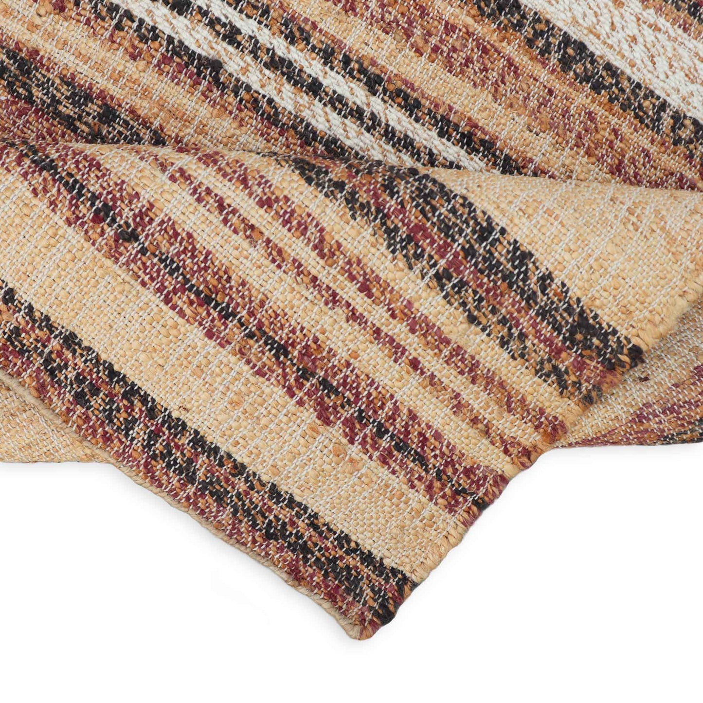 Fab Stripe Flatweave Wool Jute Rug