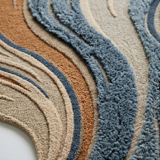 Aspen- Hand Tufted Wave Shape Rug