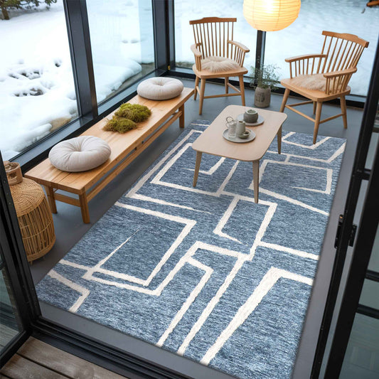 Denim art Tufted Rug