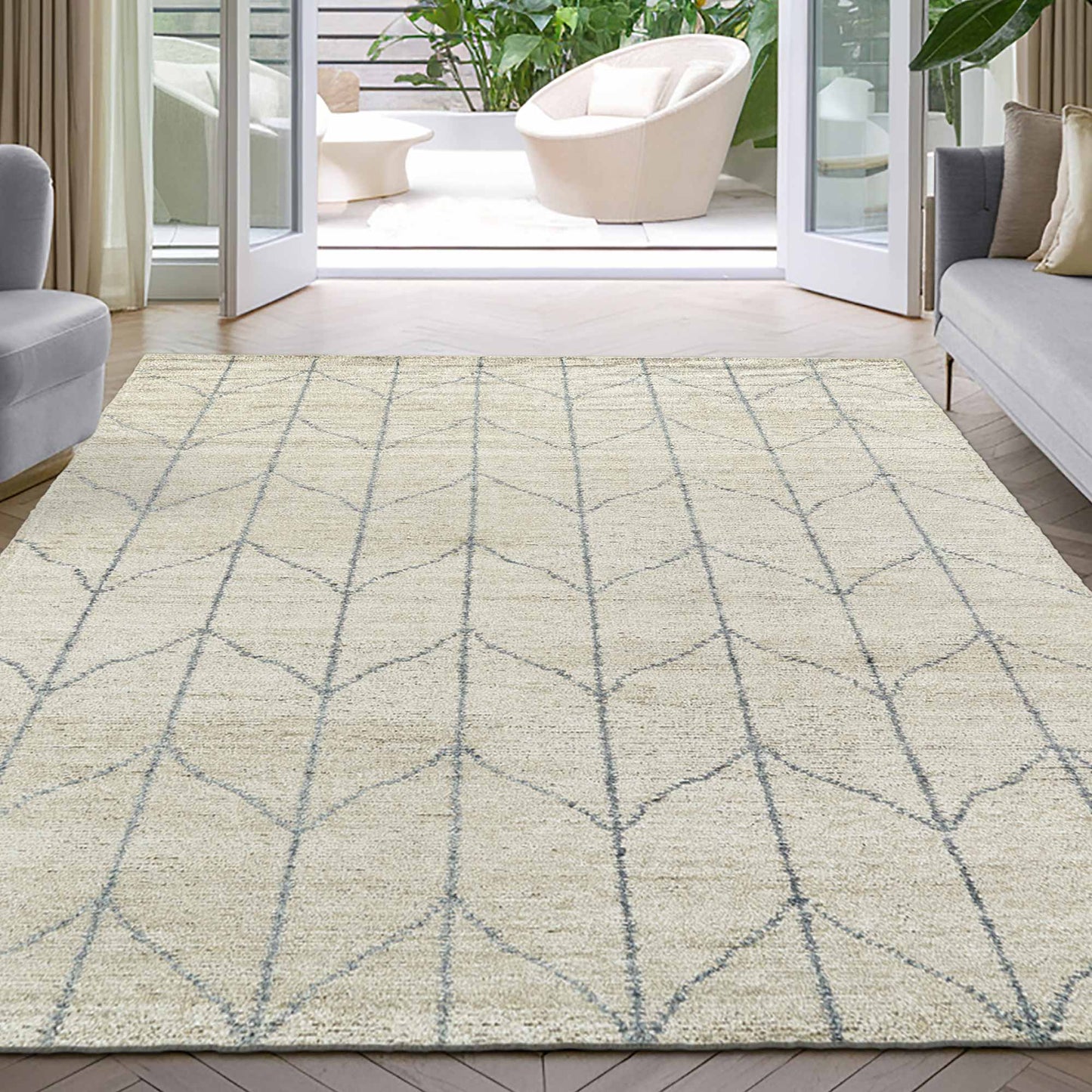 Sundra Sand Hand Knotted Bamboo Silk Rug