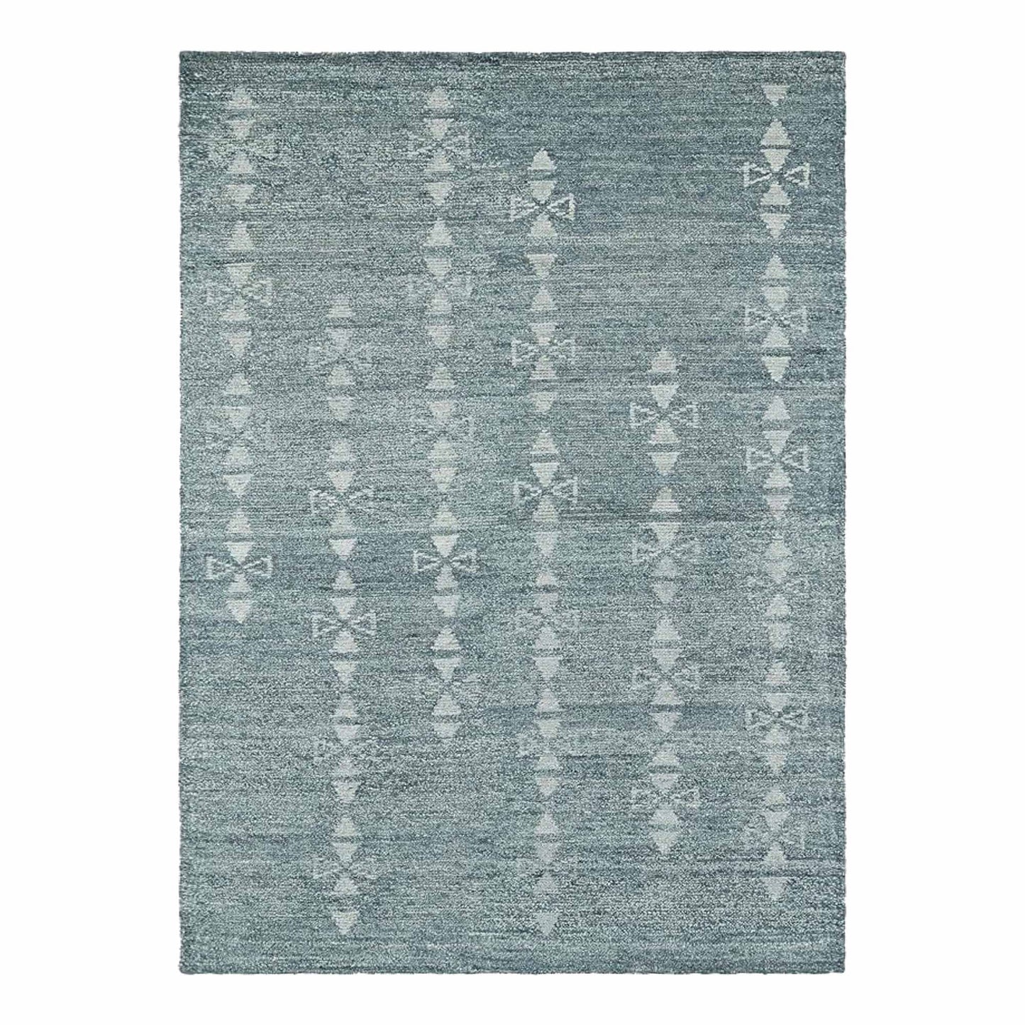 Delhi Collection Hand Woven Bamboo Silk Area Rug (ICE)