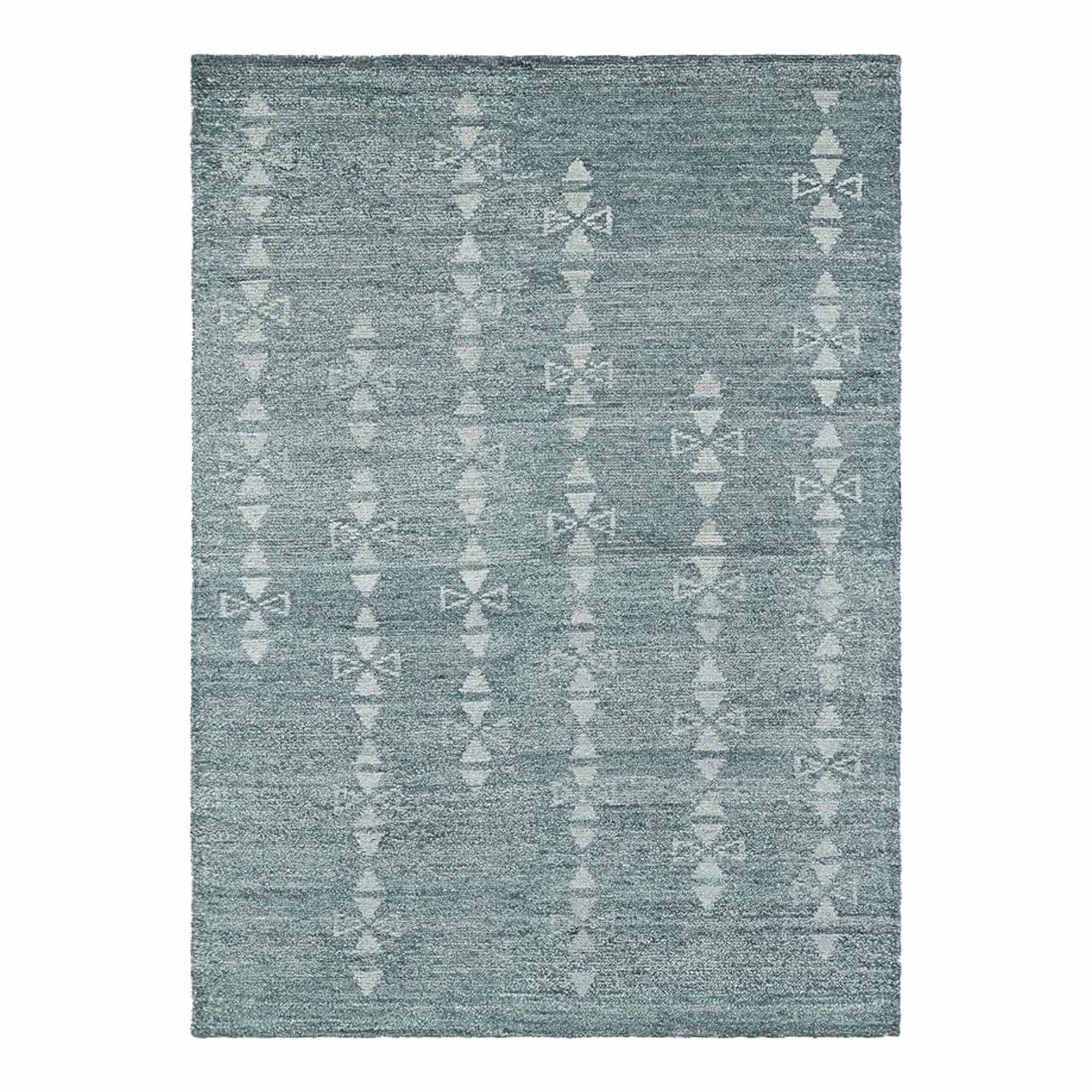 Delhi Collection Hand Woven Bamboo Silk Area Rug (ICE)