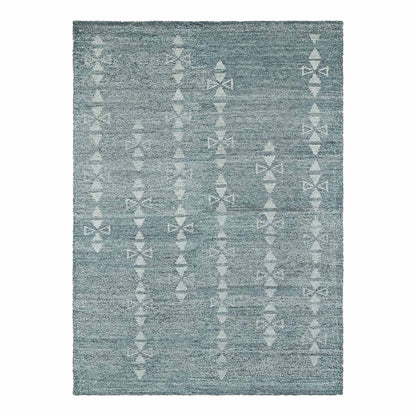 Delhi Collection Hand Woven Bamboo Silk Area Rug (ICE)