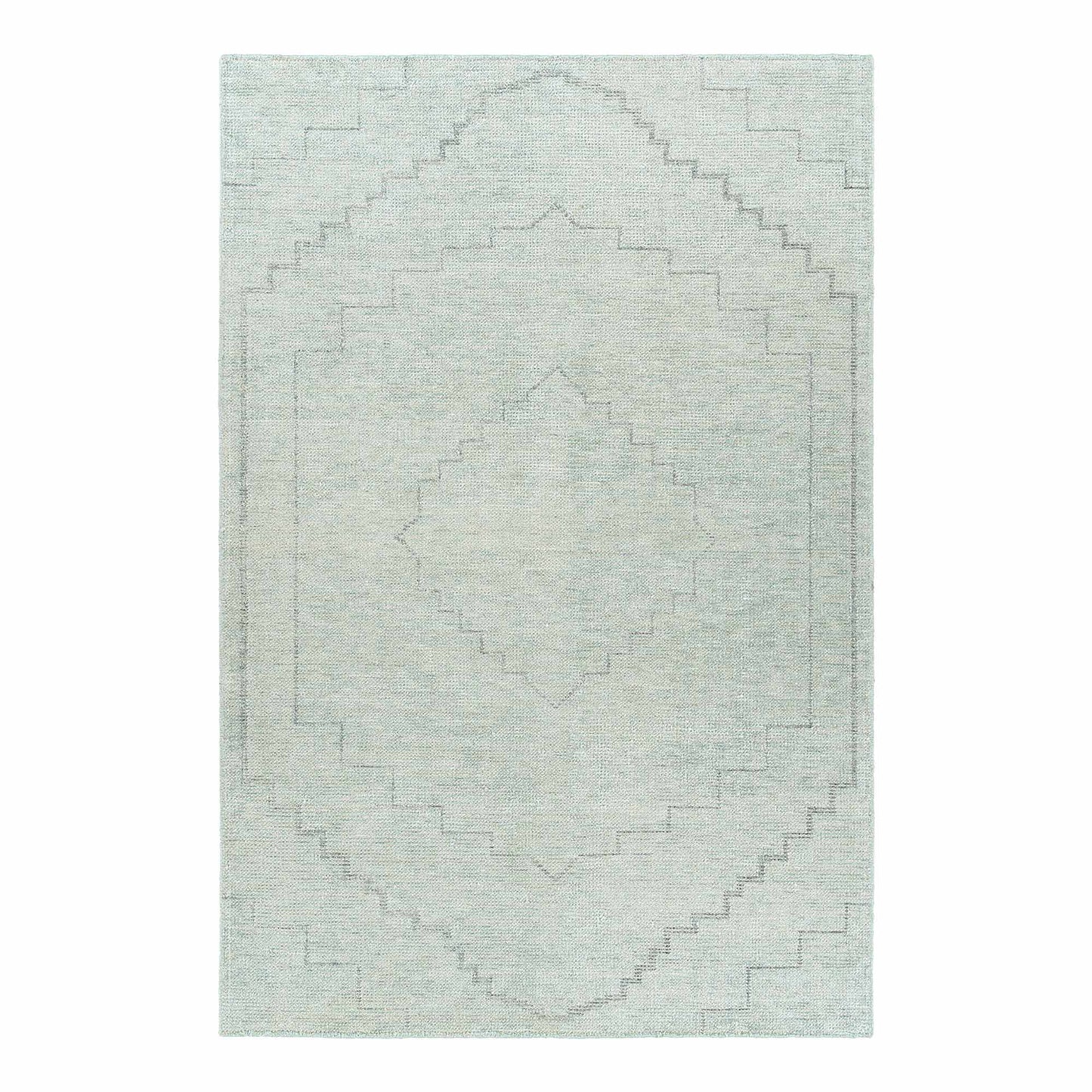 Delhi Collection Hand Woven Bamboo Silk Area Rug (GLACIER 2.0)