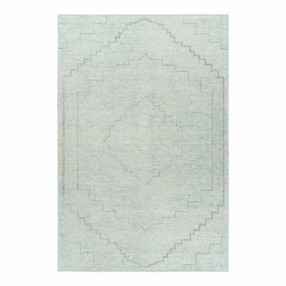 Delhi Collection Hand Woven Bamboo Silk Area Rug (GLACIER 2.0)
