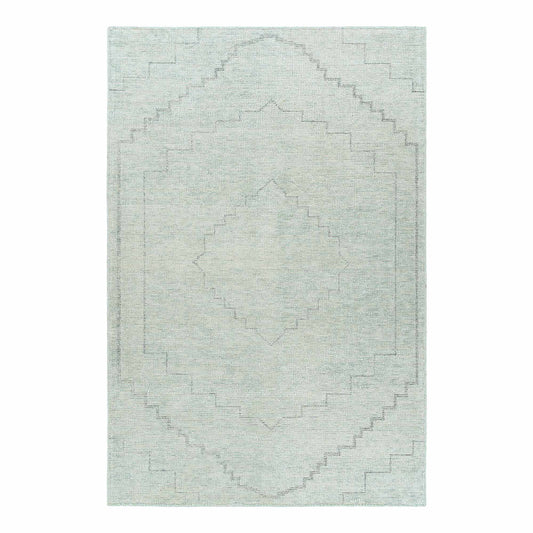 Delhi Collection Hand Woven Bamboo Silk Area Rug (GLACIER 2.0)