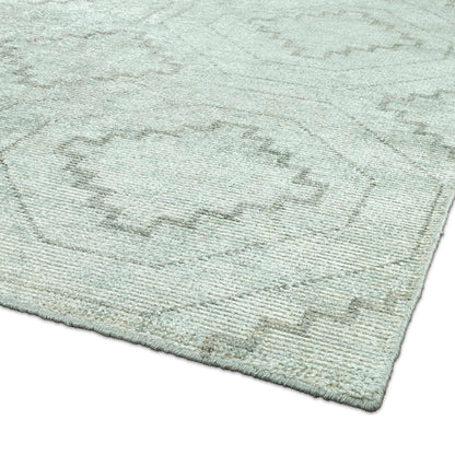 Delhi Collection Hand Woven Bamboo Silk Area Rug (GLACIER)