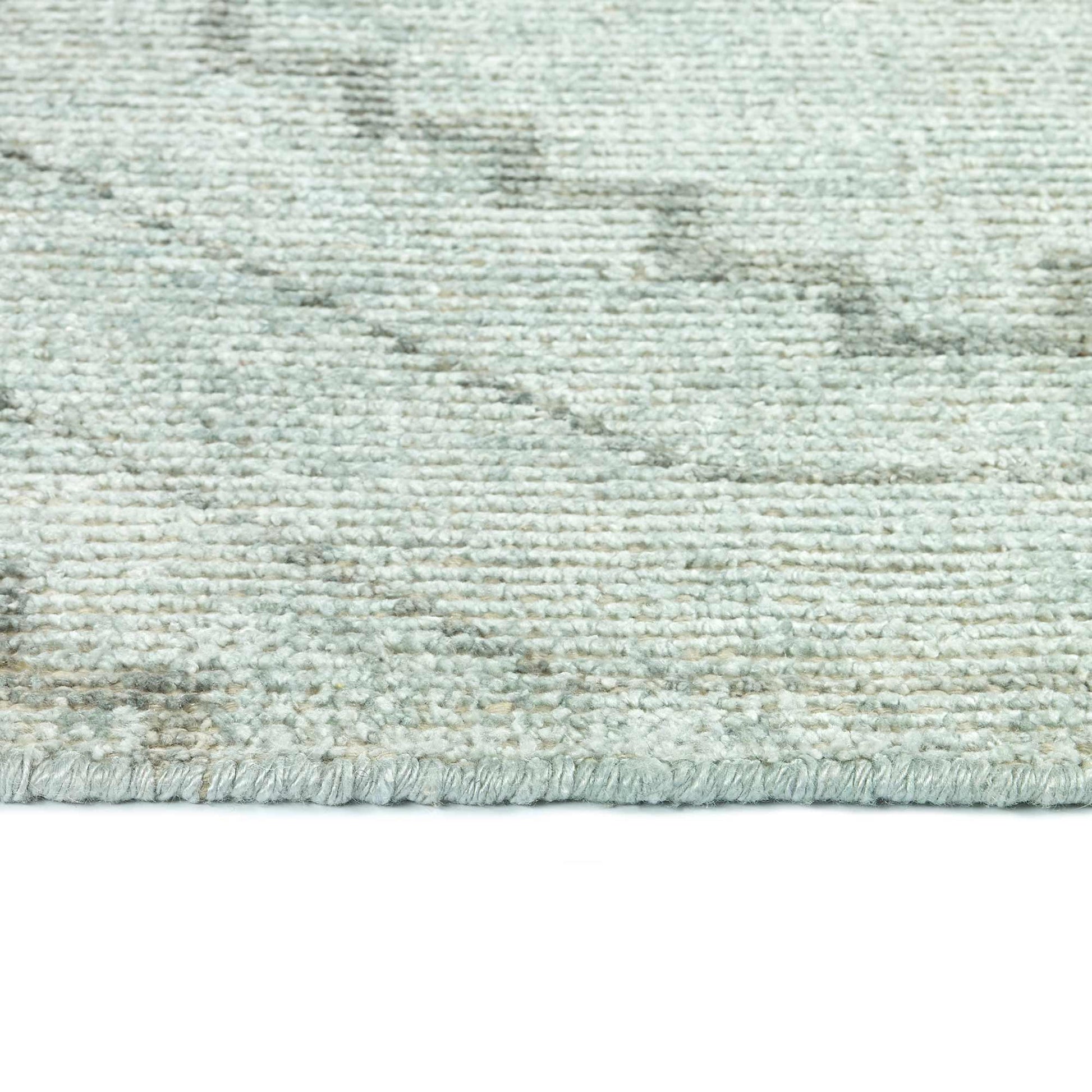 Delhi Collection Hand Woven Bamboo Silk Area Rug (GLACIER)