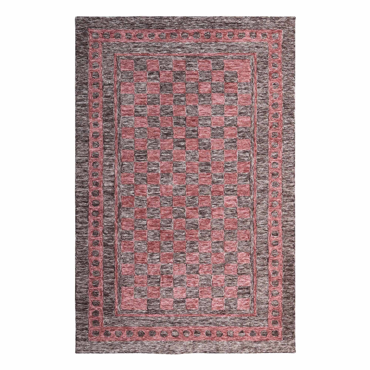 Roseforge Rose Red Hand Tufted Wool Rug