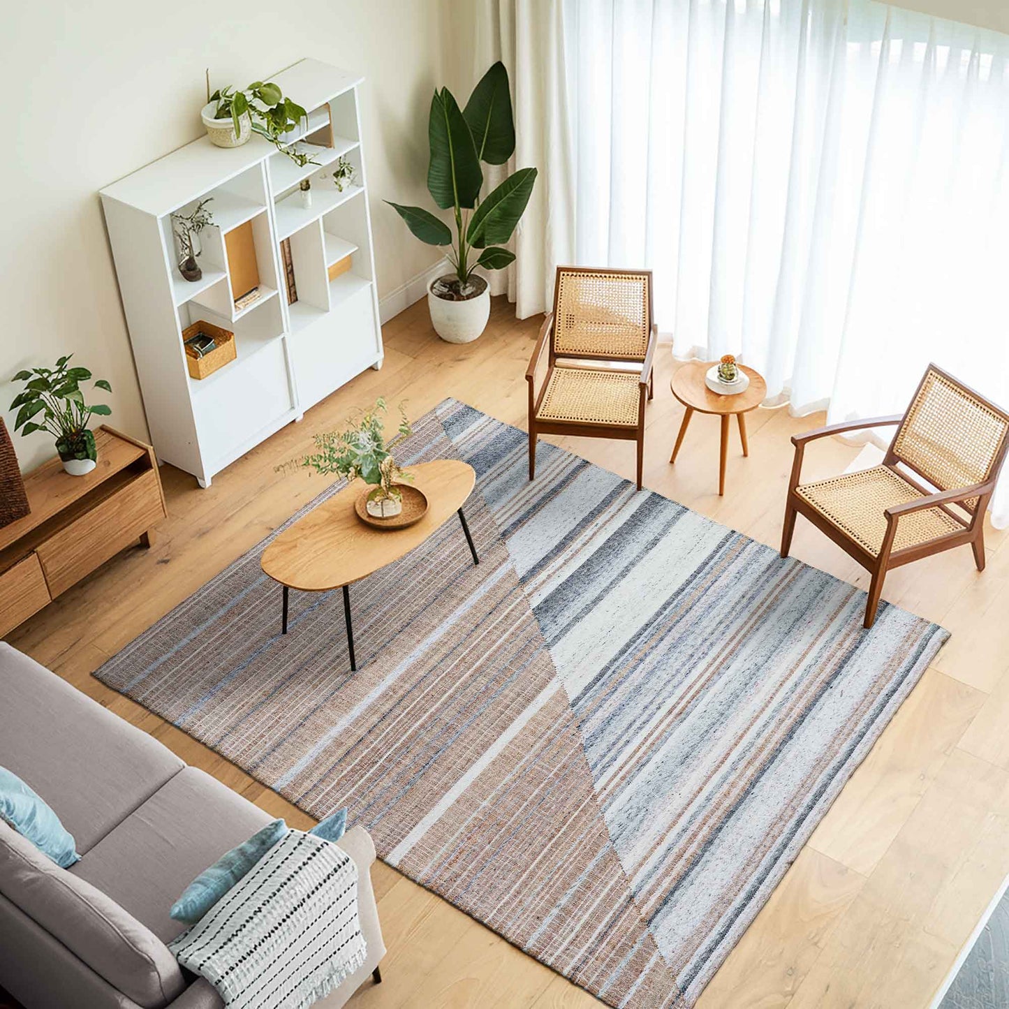 Arka Flatweave Wool Jute Rug