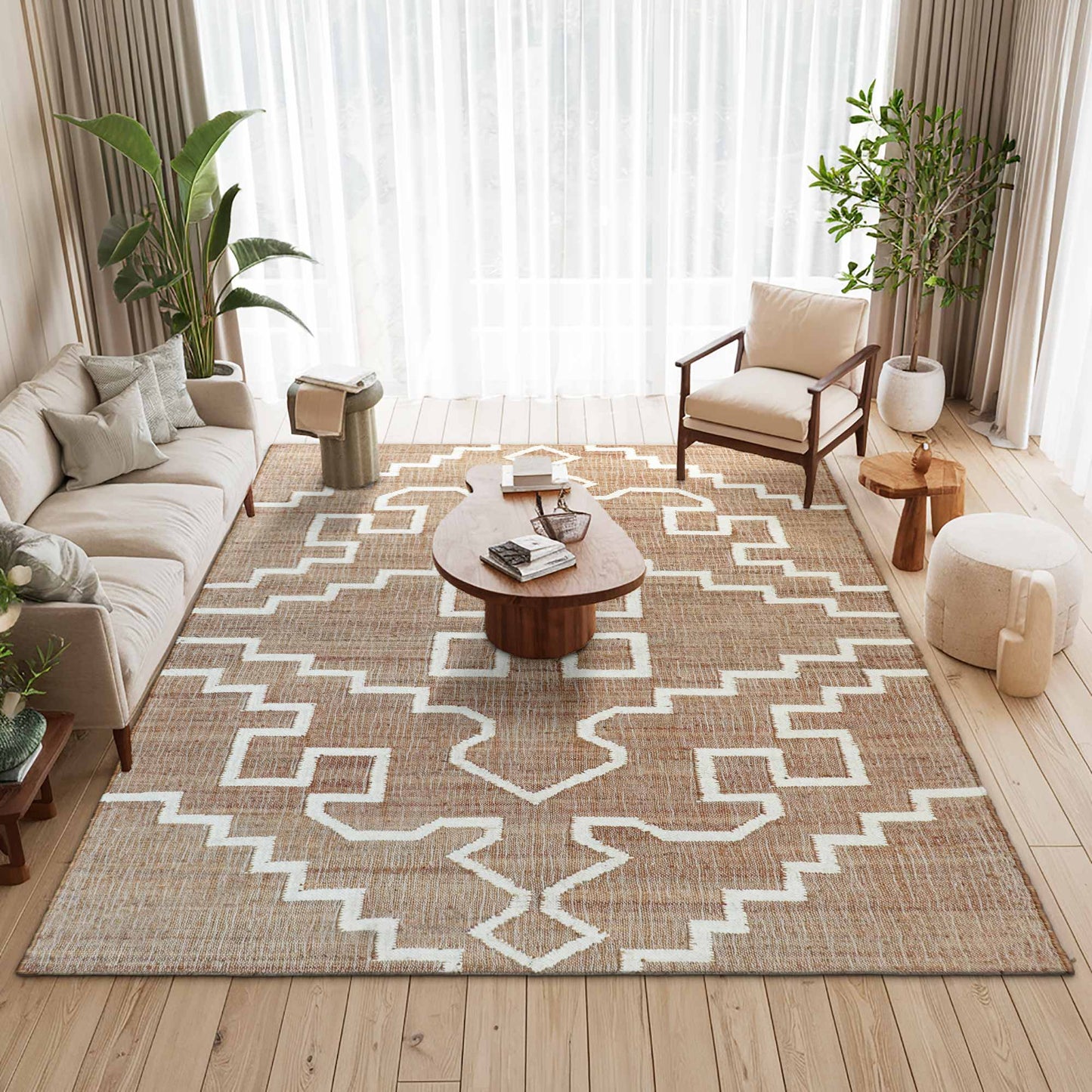 Mysuru Flatweave Wool Jute Rug