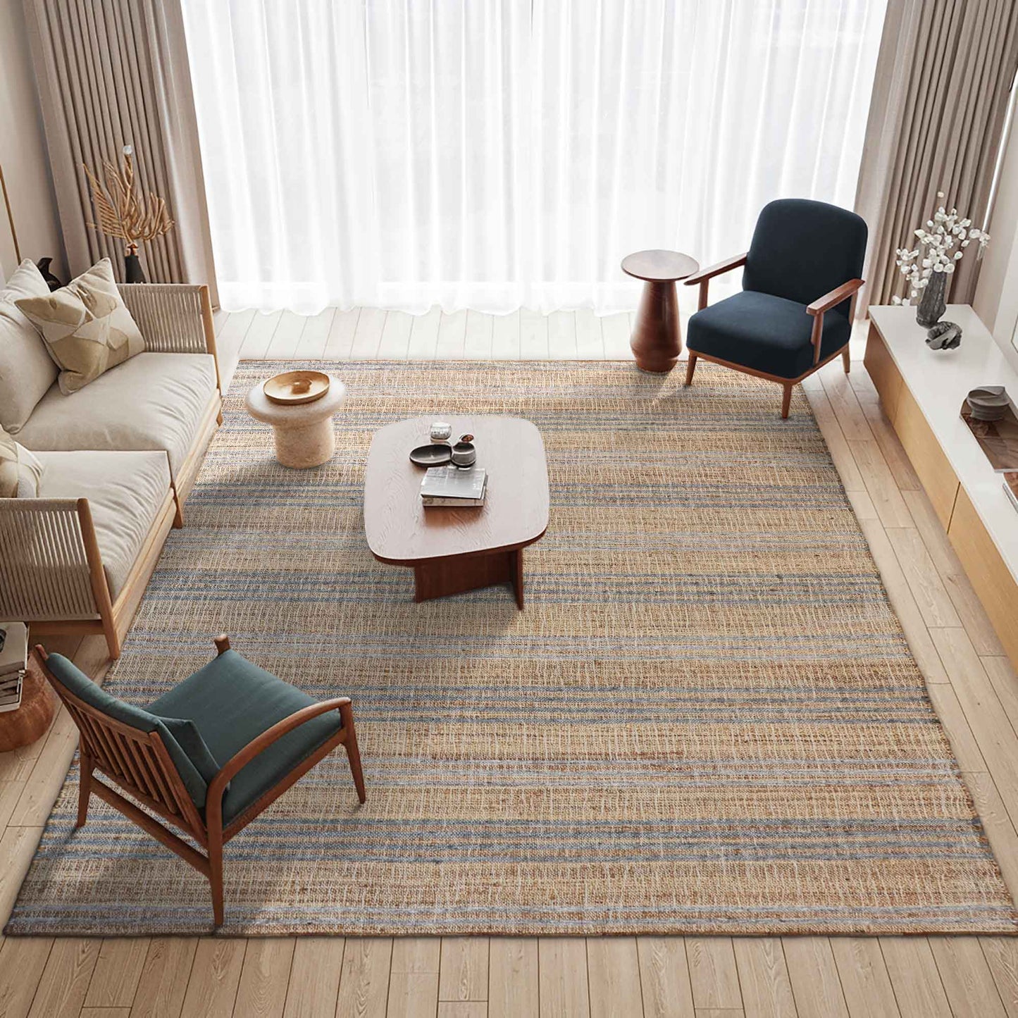 Sirsa Flatweave Wool Jute Rug