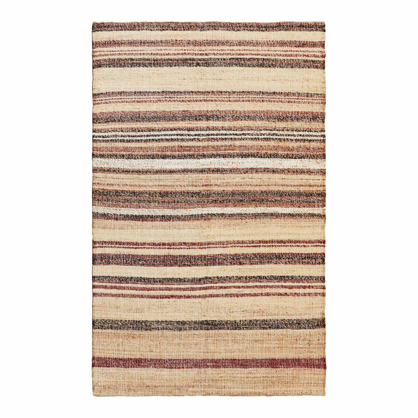 Fab Stripe Flatweave Wool Jute Rug