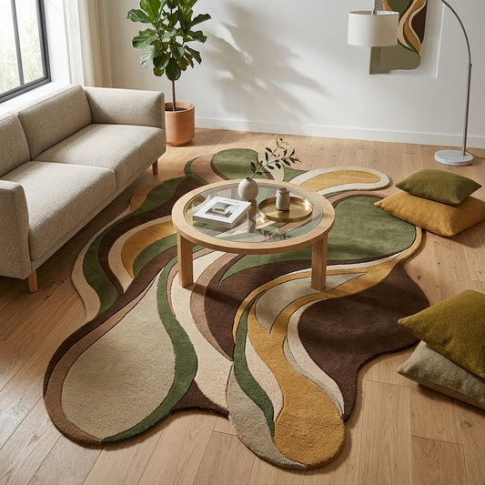 Tarang – Hand Tufted Organic Shape Rug