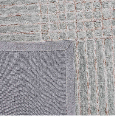 Grid Atelier Green Hand Tufted Wool Rug