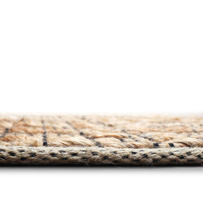 Glitter Stripe Flatweave Wool Jute Rug