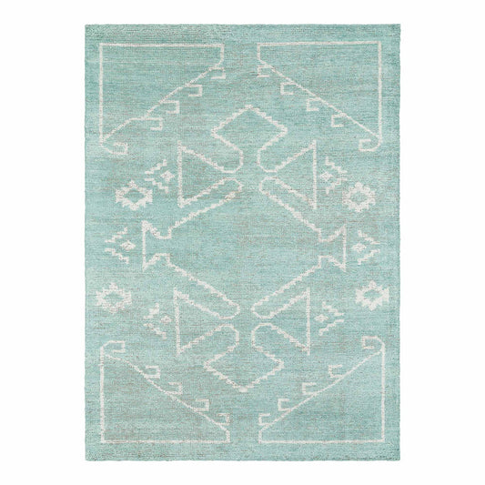 Nordic Mint Hand Knotted Bamboo Silk Rug