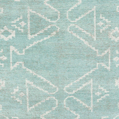 Nordic Mint Hand Knotted Bamboo Silk Rug