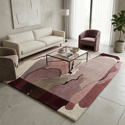  Umber Modern Hand Tufted Area Rug