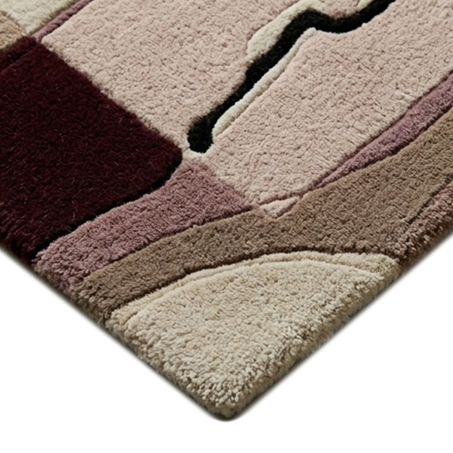  Umber Modern Hand Tufted Area Rug 